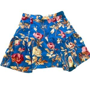 Urban Outfitters NWT Blue Floral Mini Skirt
